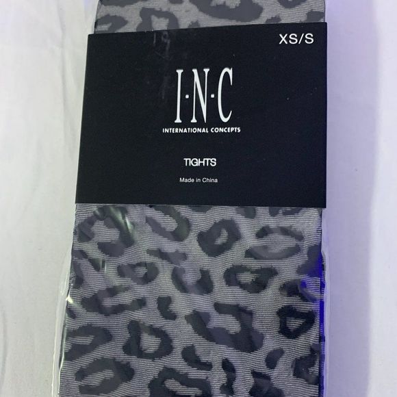 INC Cheetah-Print Tights - Picture 2 of 5